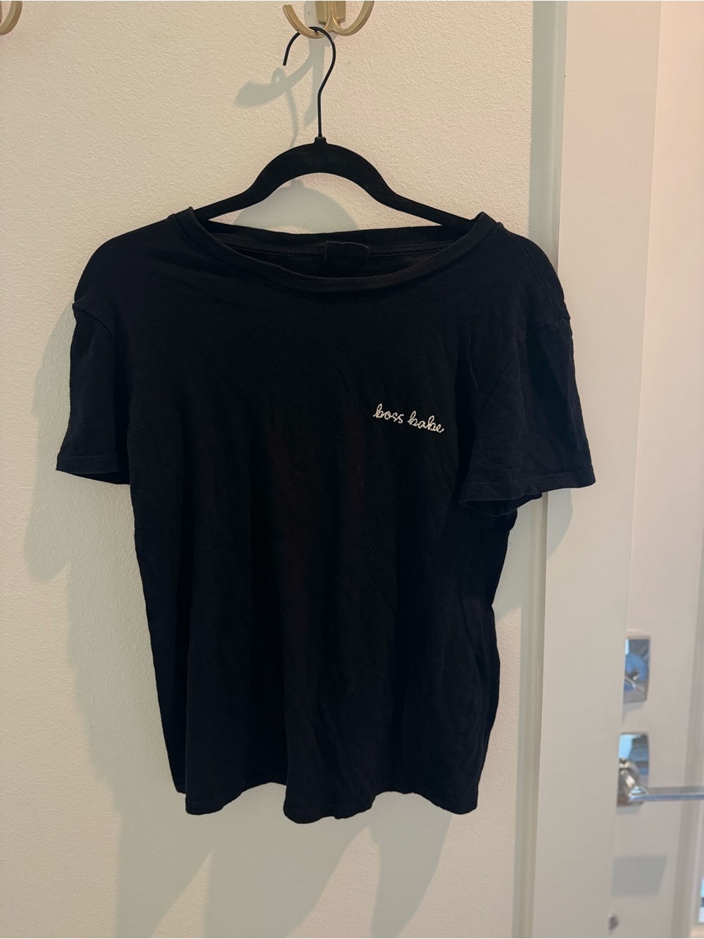 Blank Paige boss babe Black Graphic Tee - Casual Women's Fit
